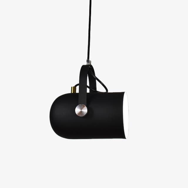 Pendant light with coloured spots in aluminum