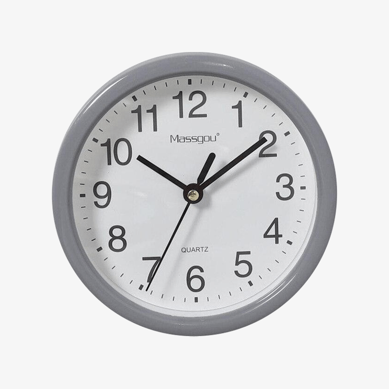 Wall clock 15cm with coloured border Round