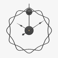 Horloge murale design étoiles décalées en métal 50cm Decor