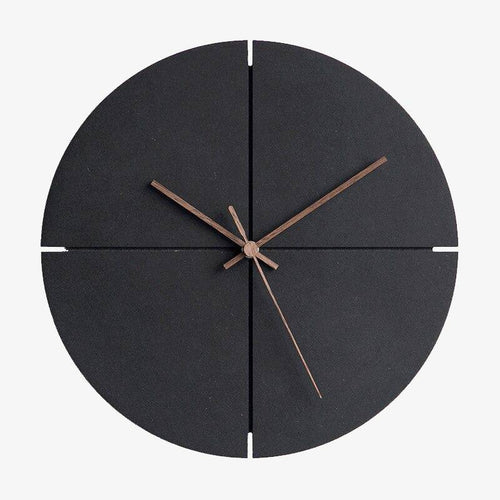 Horloge murale design ronde noire 30cm House - vue 2 sur 6