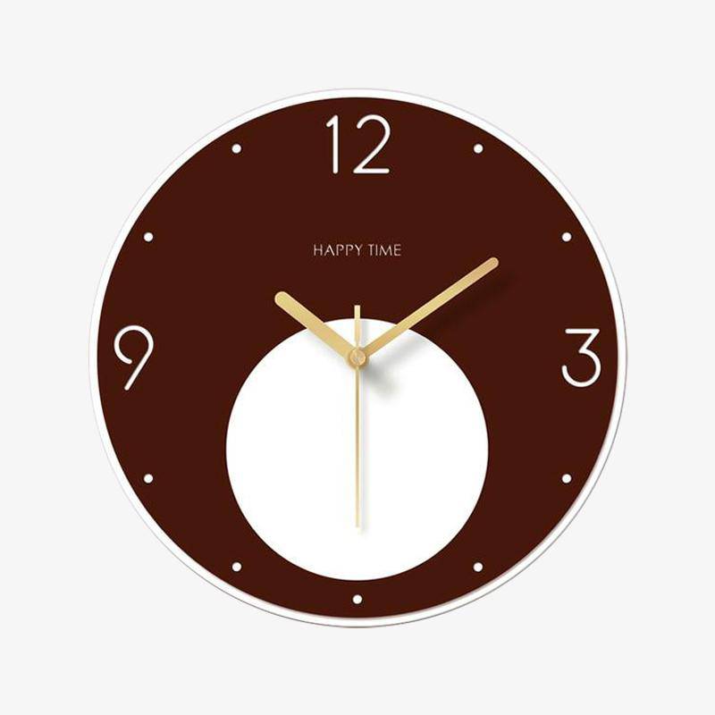 Round wall clock two-coloured with round 30cm