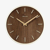 Horloge murale ronde en bambou 30cm Bar