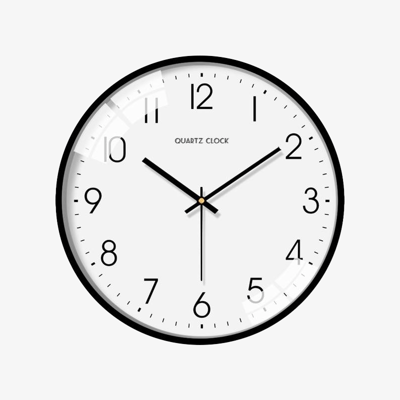 Round metal wall clock in Reloj style