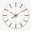 Wall clock in gold plated metal 50cm Nordic