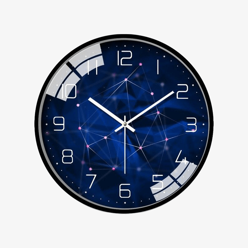 Horloge murale ronde moderne style Galaxie A