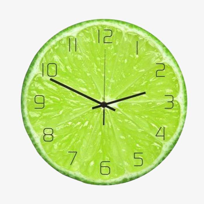Lemon Lime Coktail Wall Clock