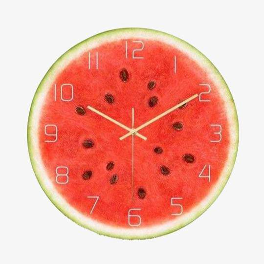 Watermelon Coktail Round Wall Clock