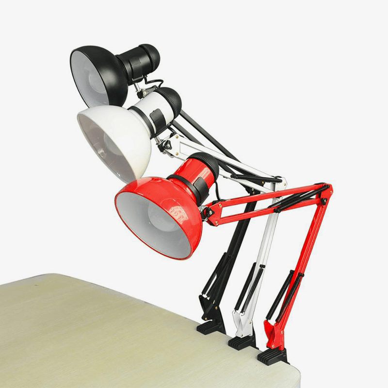 Desk lamp with high quality articulated arm (black, white or red)