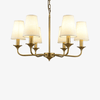 Lustre doré avec abat-jours Royal