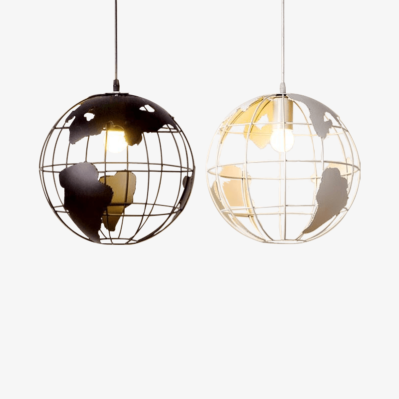 Lámpara de suspensión design jaula del globo