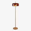 Lampadaire design arrondie en verre fumé Chandelier