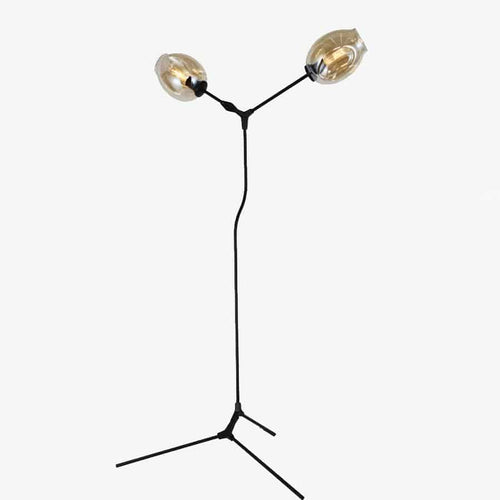Lampadaire design avec deux boules en verre Hallway