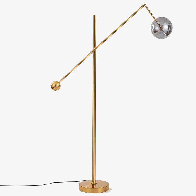 Floor lamp golden design Geometry