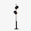 Floor lamp modern metal LED design with circular shapes