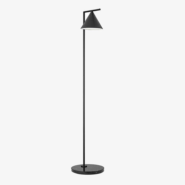 Floor lamp LED design with Nordic marble base (black or gold)