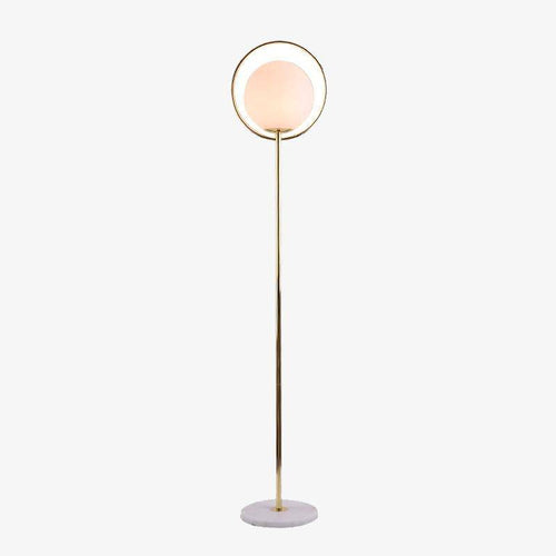Lampadaire LED doré avec boule en verre Ball