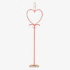 Lampadaire rose en forme de coeur Gift