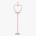Lampadaire rose en forme de coeur Gift