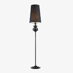 Lampadaire rustique avec abat-jour tissu