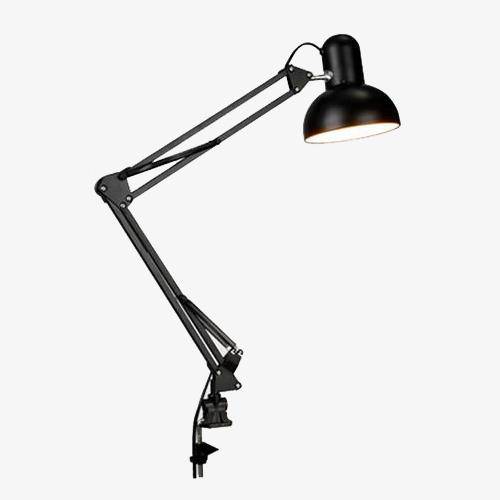 Lampe de bureau Led avec pince, lampe de bureau à bras oscillant
