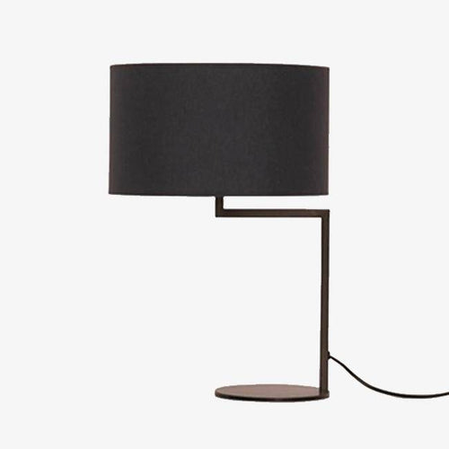 Lampe à poser à LED avec abat-jour arrondi Cloth