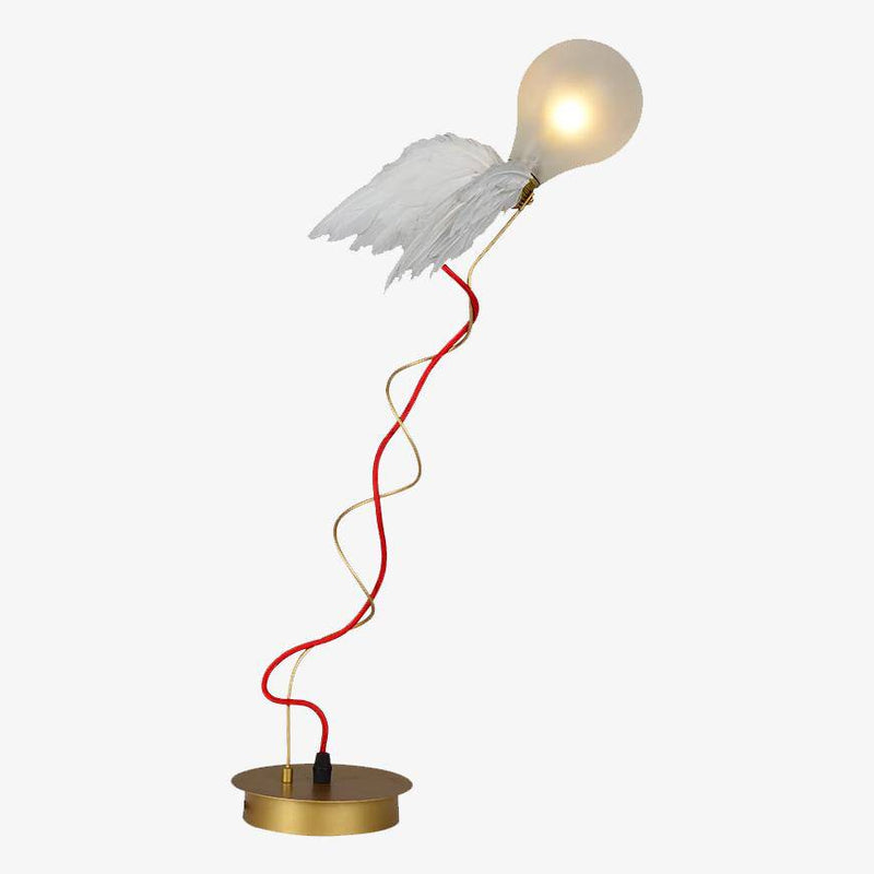 Scandinavian style small bird LED table lamp