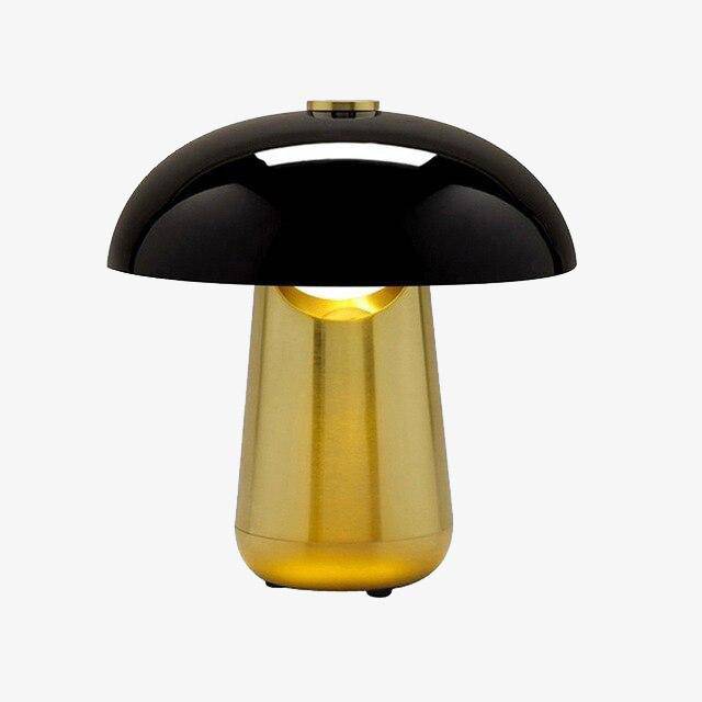 Metal LED table lamp mushroom style