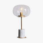 Lampe à poser design avec socle en marbre Bess