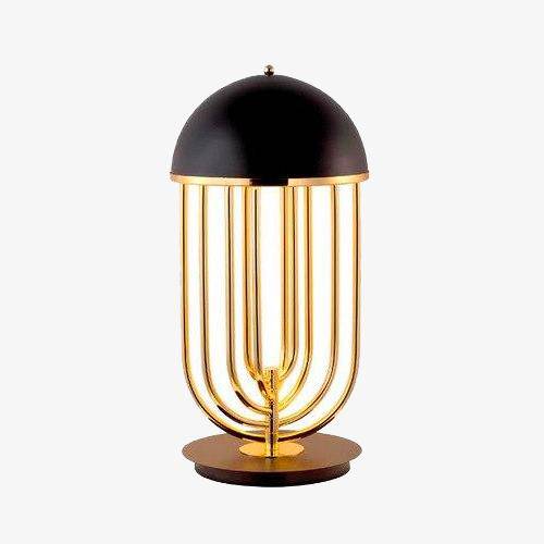 Luxury LED gold table lamp