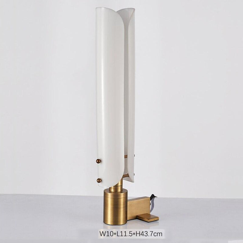 Lámpara de mesa design acero cilíndrico Tinella