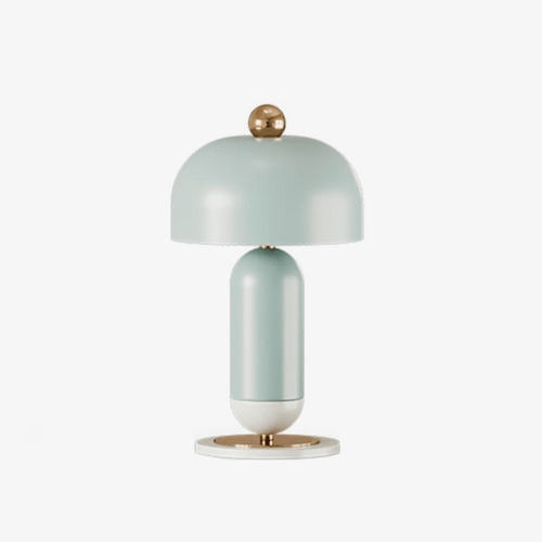 Lampe à poser design LED avec abat-jour arrondi minimaliste - vue 2 sur 3