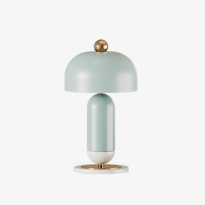 Lámpara de sobremesa design LED con pantalla redondeada minimalista