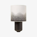 Lampe à poser design LED en métal coloré et tête en forme cylindrique à motifs Creative