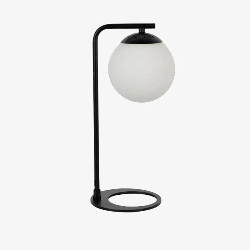 Lampe à poser design LED en métal et boule en verre Sofa
