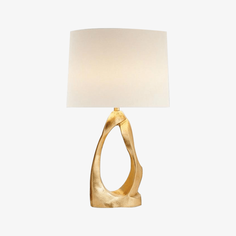 Modern LED design table lamp with white lampshade Creative