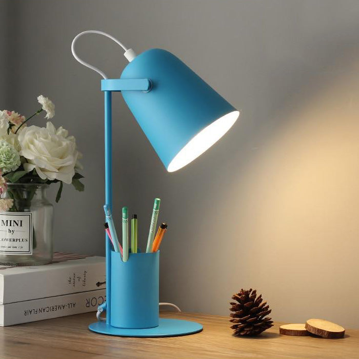 Lampe à poser LED avec porte-stylos incorporé coloré Ninal