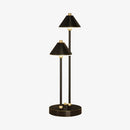 Lampe à poser moderne LED avec double bras et abat-jour Irma