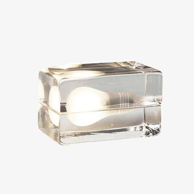 Lámpara de sobremesa creativa y moderna con LEDs en forma de cubo