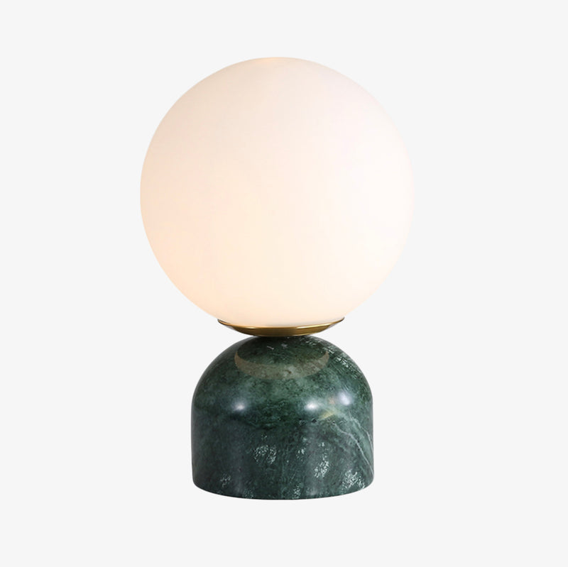 Lampe à poser moderne ronde et base style marbre Bailey