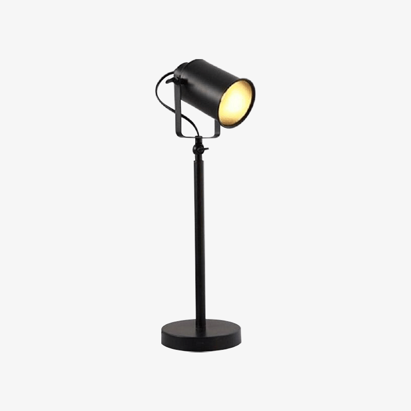 Lampe de bureau à LED spot ajustable sur pied noir