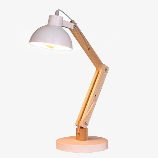 Adjustable wooden desk lamp Manu
