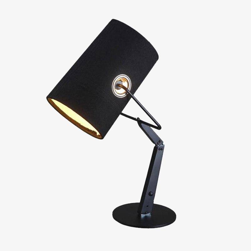 Lámpara de escritorio design regulable y pantalla de tela Italia