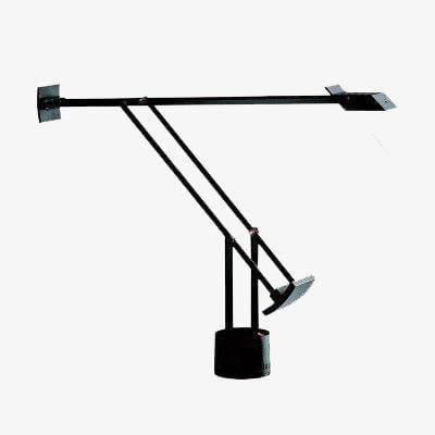 Industrial style black metal LED desk lamp