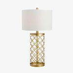 Lampe de chevet à poser design doré American