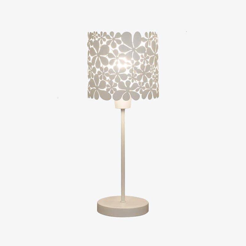 White LED bedside lamp with lampshade Kids