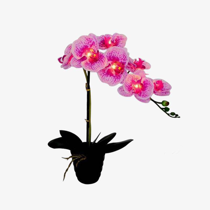 Lampes à poser orchidées artificielles à LED