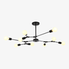Lustre design à LED avec branches noires Pendente