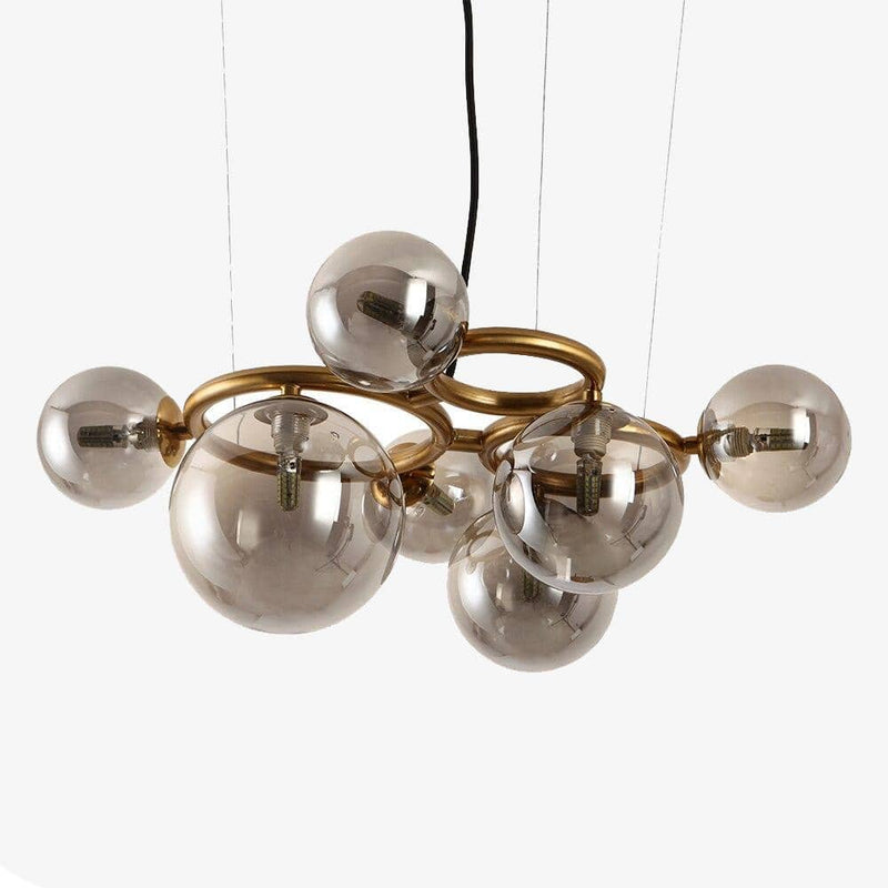 Lustre design à LED avec plusieurs boules en verre Dining Hang