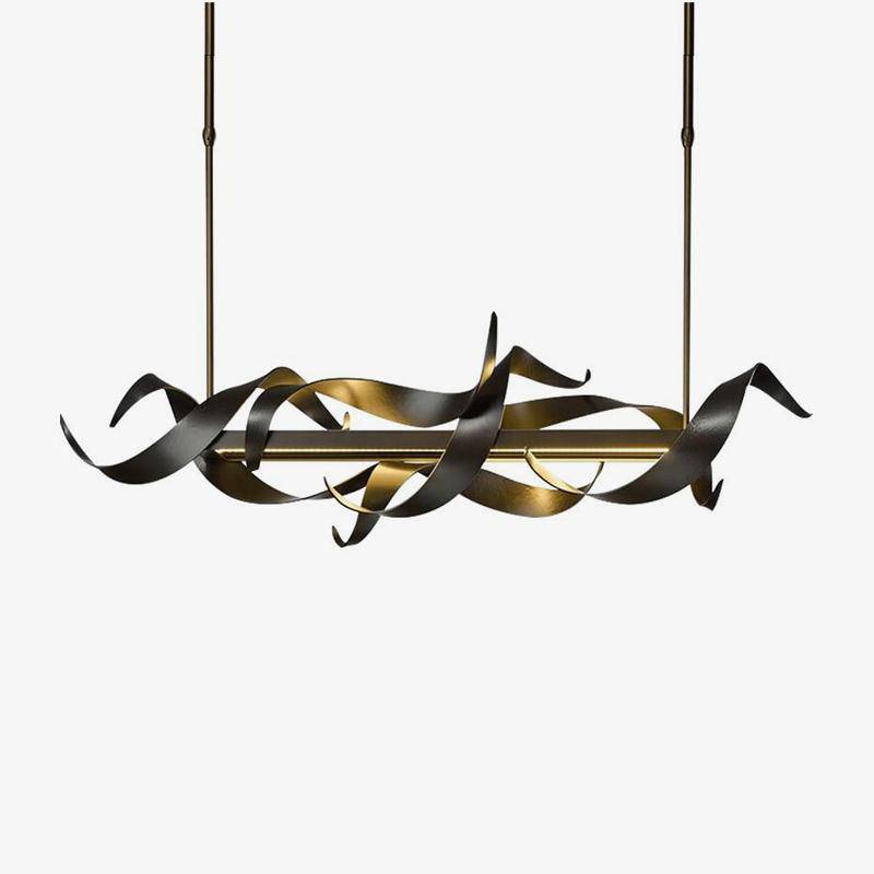 Luxury modern LED chandelier in metal