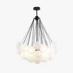 Lustre design avec multiples boules en verre Triz